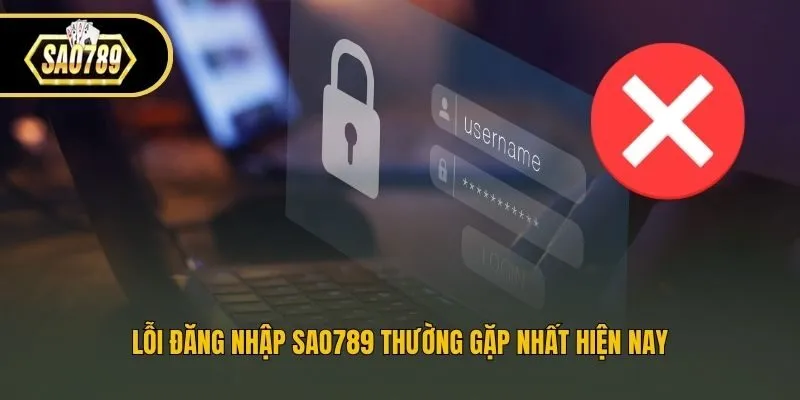 Lỗi đăng nhập Sao789 thường gặp nhất hiện nay